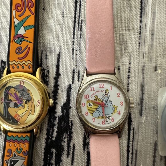 Lot Of 7 Disney Store Watches Vintage Untested Donald Duck Pocahontas Snow White - Picture 5 of 9